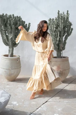 Blouse Yira Cuadros Sand
