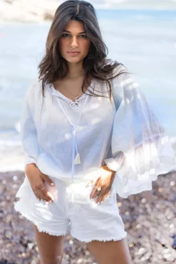 Blouse Yira Ombre Pale Blue
