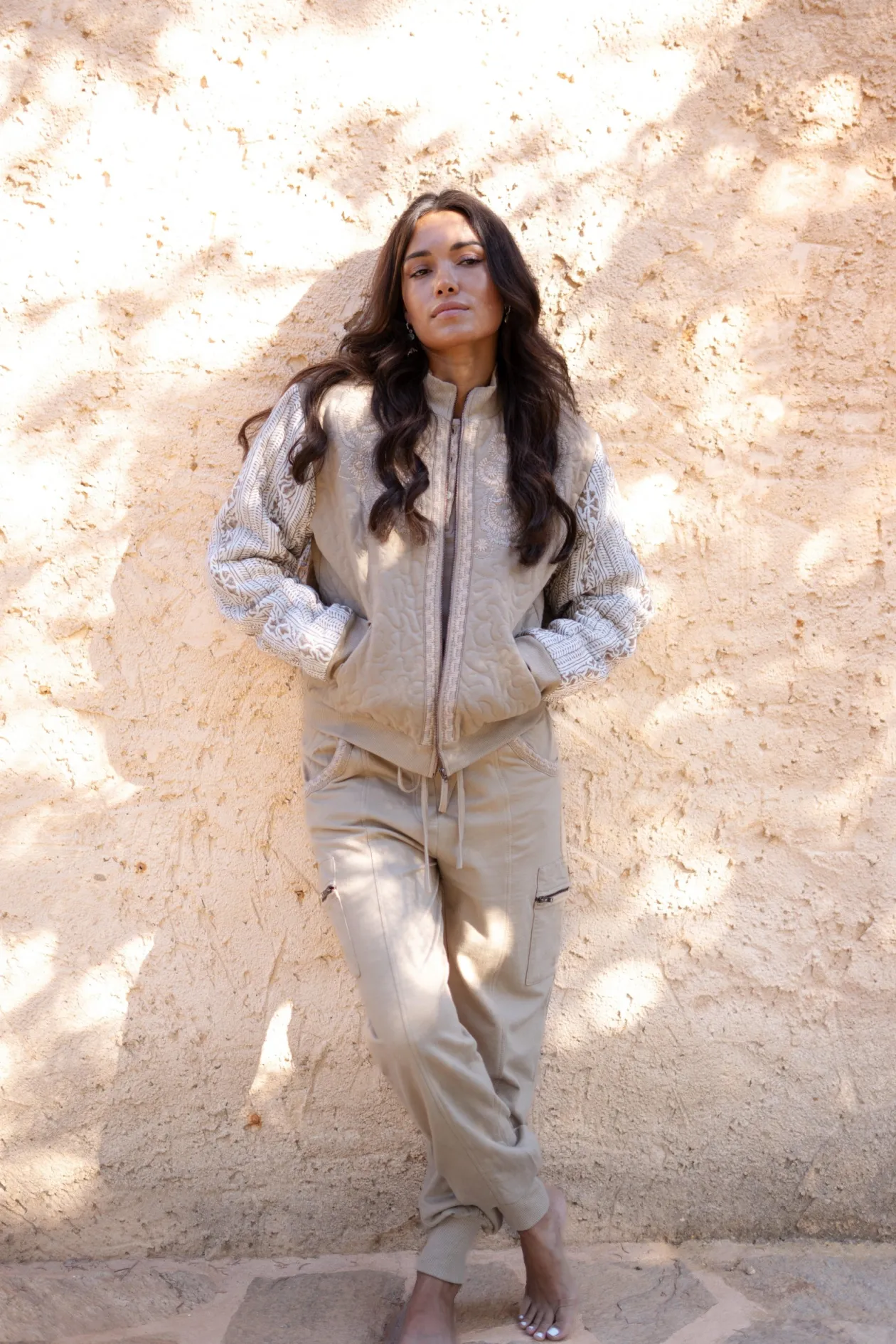 Bomber Jacket Corazon Sand