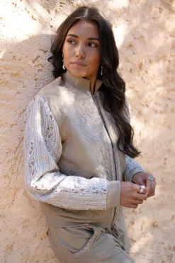 Bomber Jacket Corazon Sand