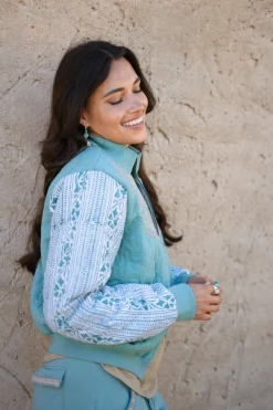 Bomber Jacket Corazon Stone Blue