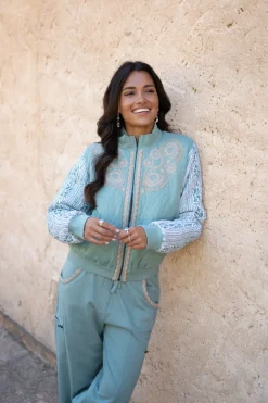 Bomber Jacket Corazon Stone Blue