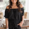Crop Top Chalina Black