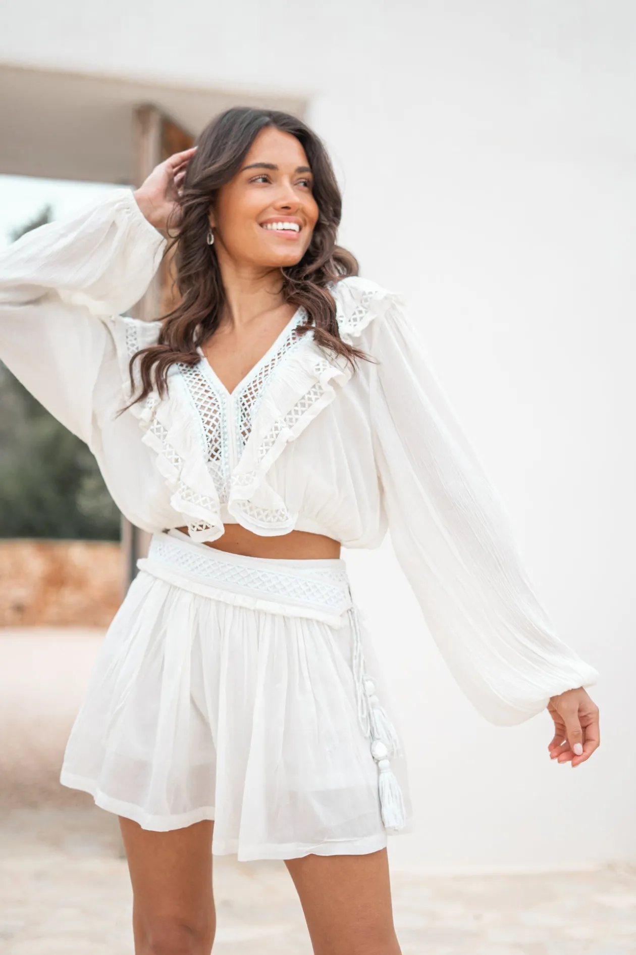 Crop Top Eli Ivory