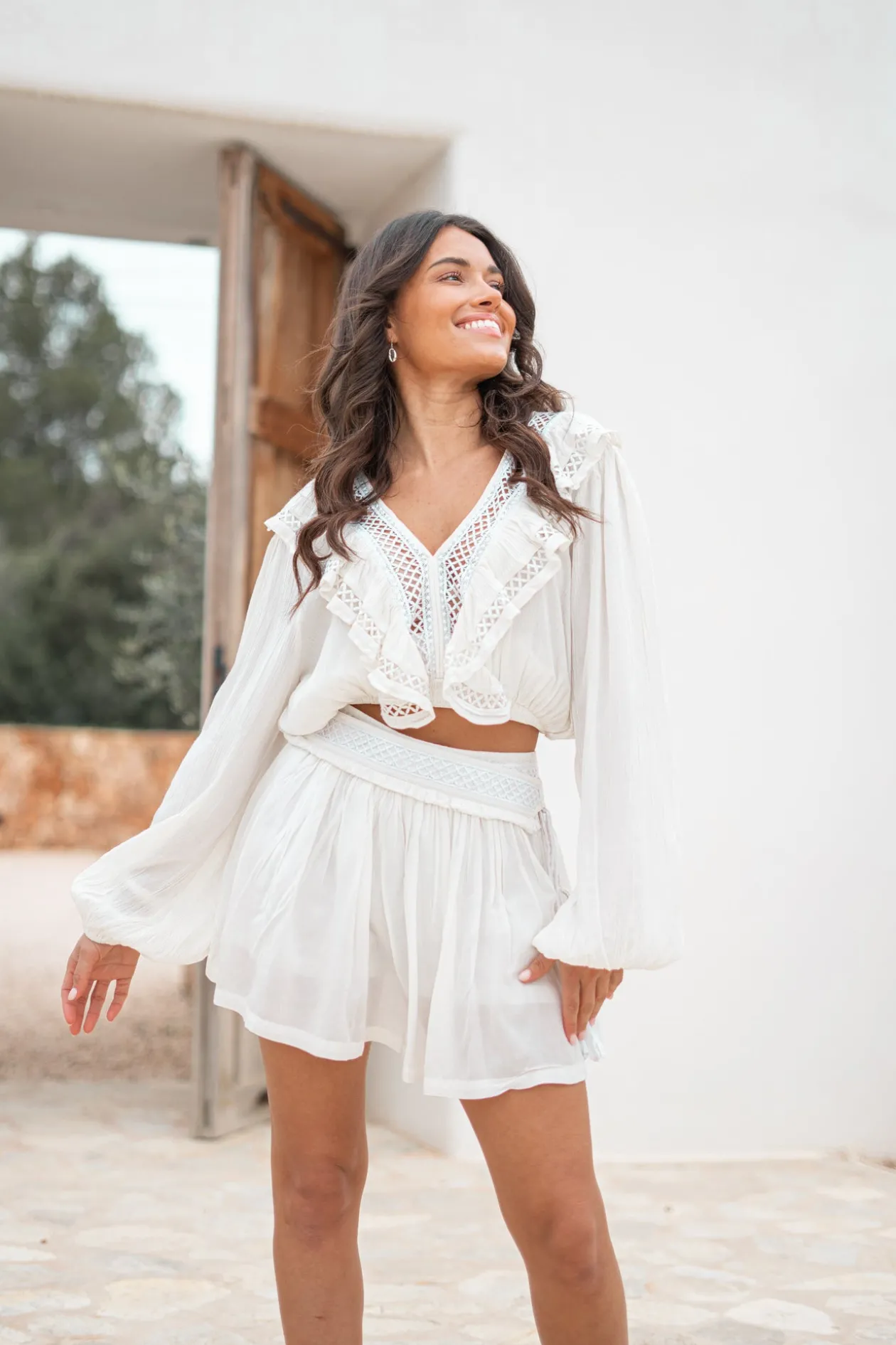 Crop Top Eli Ivory