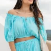 Crop Top Gypsy Aqua