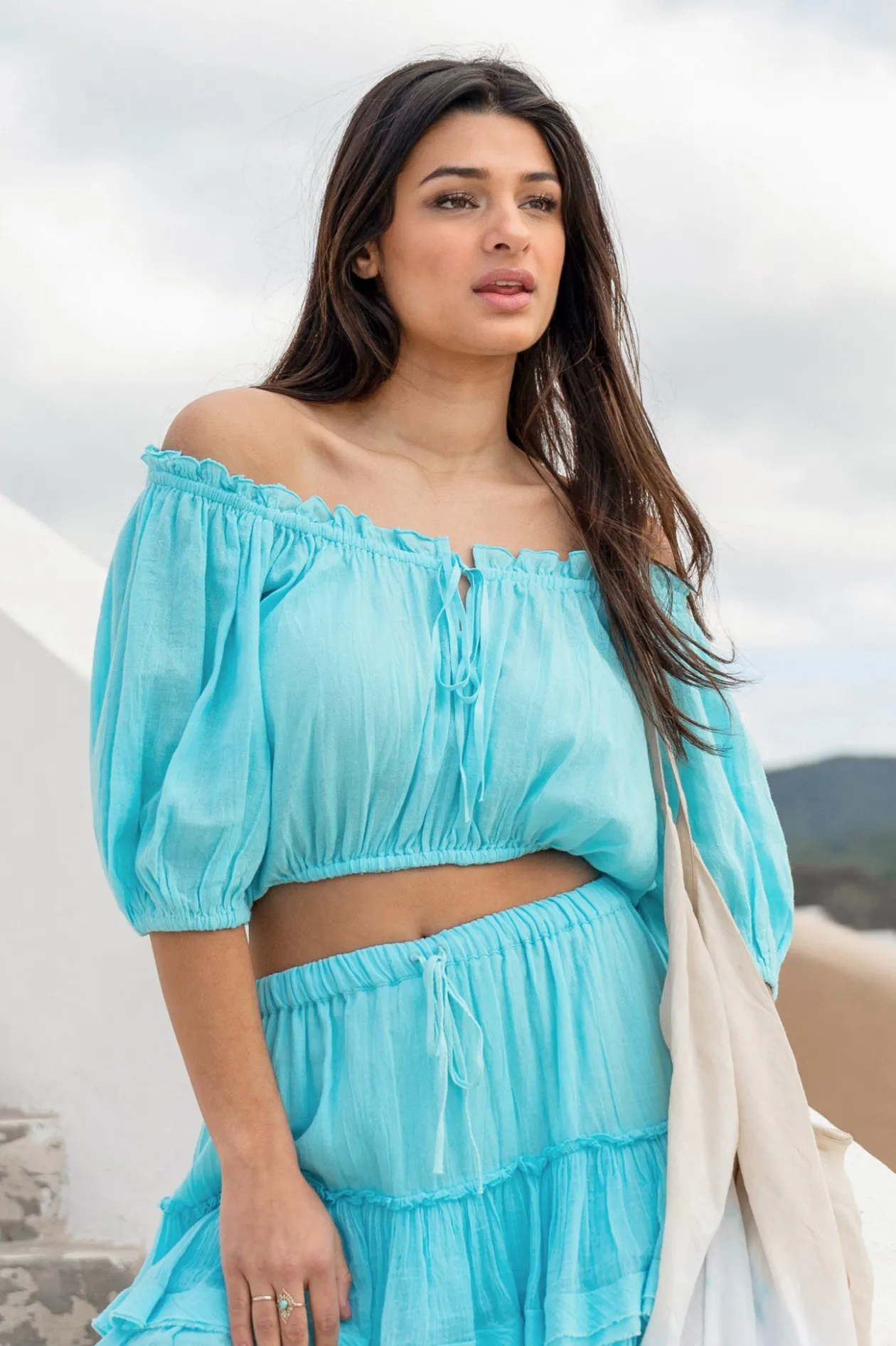 Crop Top Gypsy Aqua