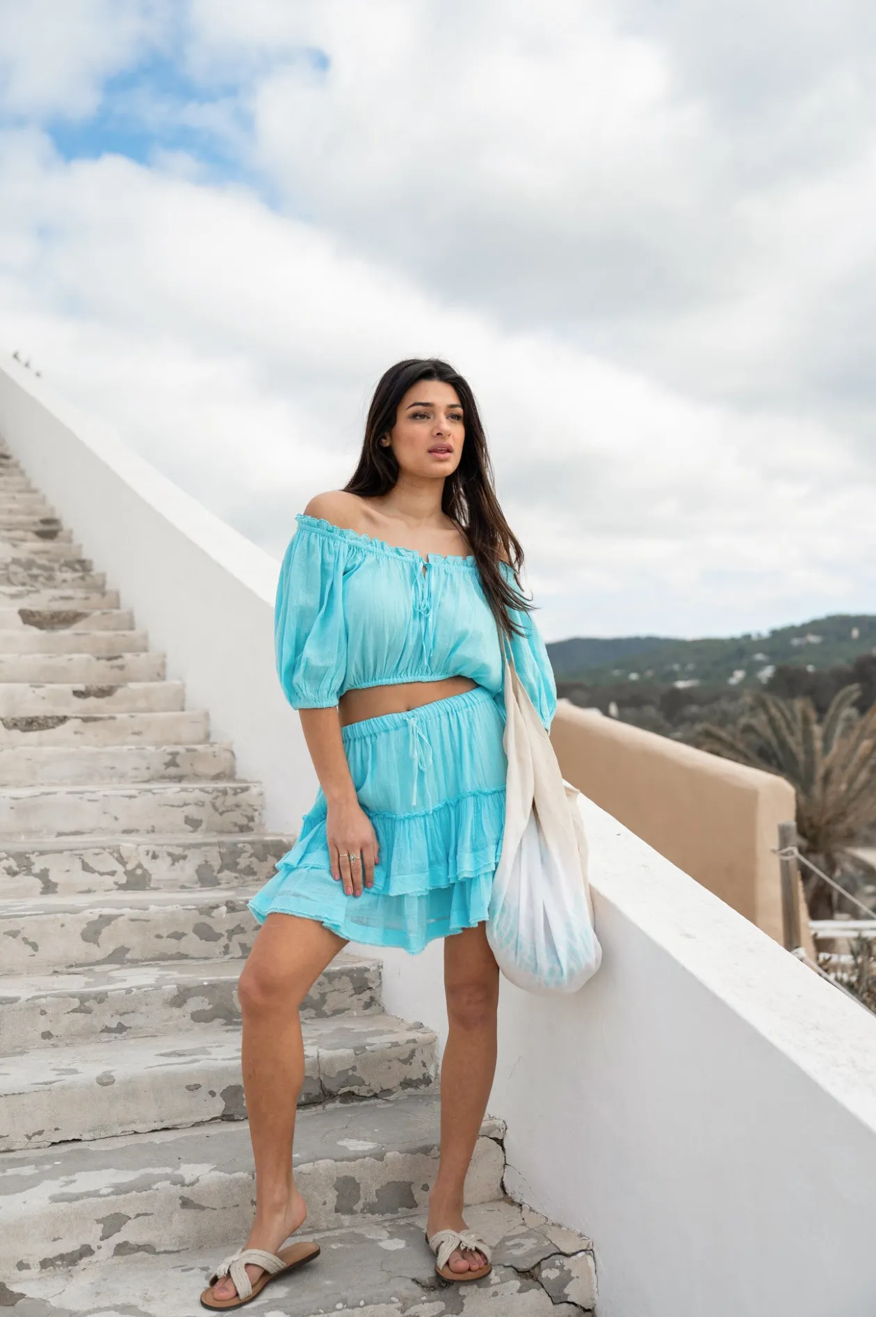 Crop Top Gypsy Aqua