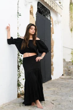 Crop Top Gypsy Zwart