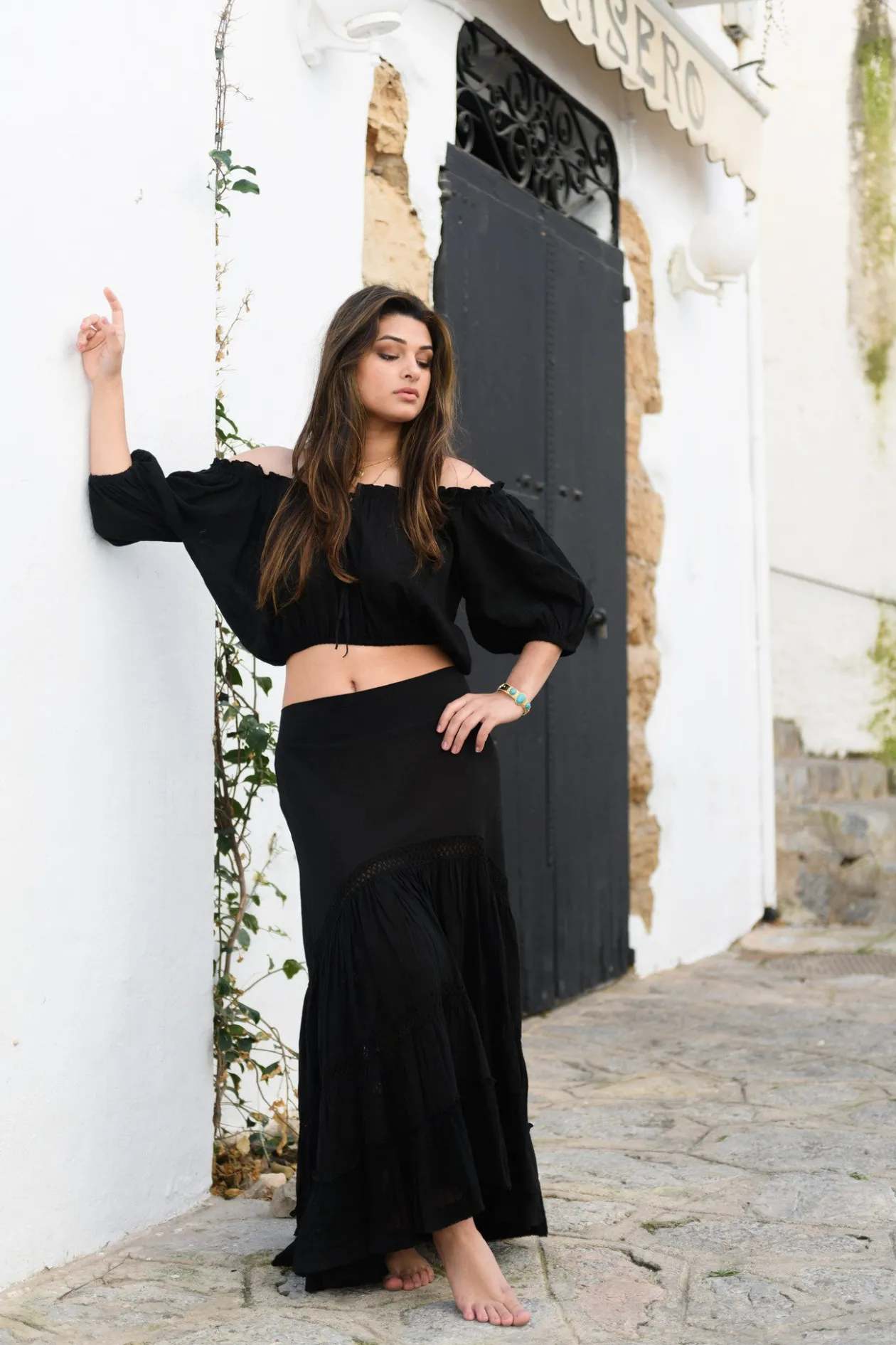 Crop Top Gypsy Zwart
