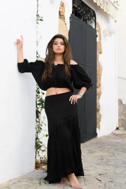 Crop Top Gypsy Zwart