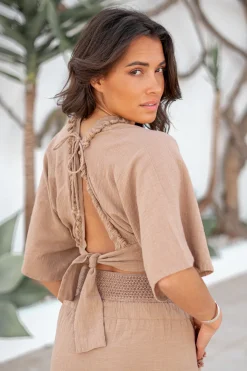 Crop Top Lio Brown