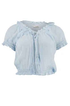 Crop Top Rabel Flower Pale blue
