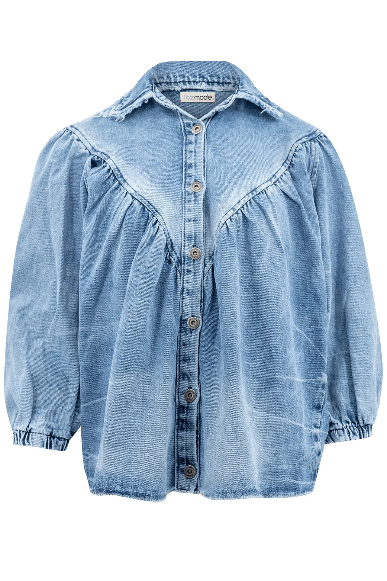 Denim Blouse Pancha Blue