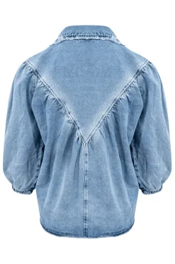 Denim Blouse Pancha Blue