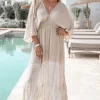 Dress Emilia Tye Dye Beige/ white