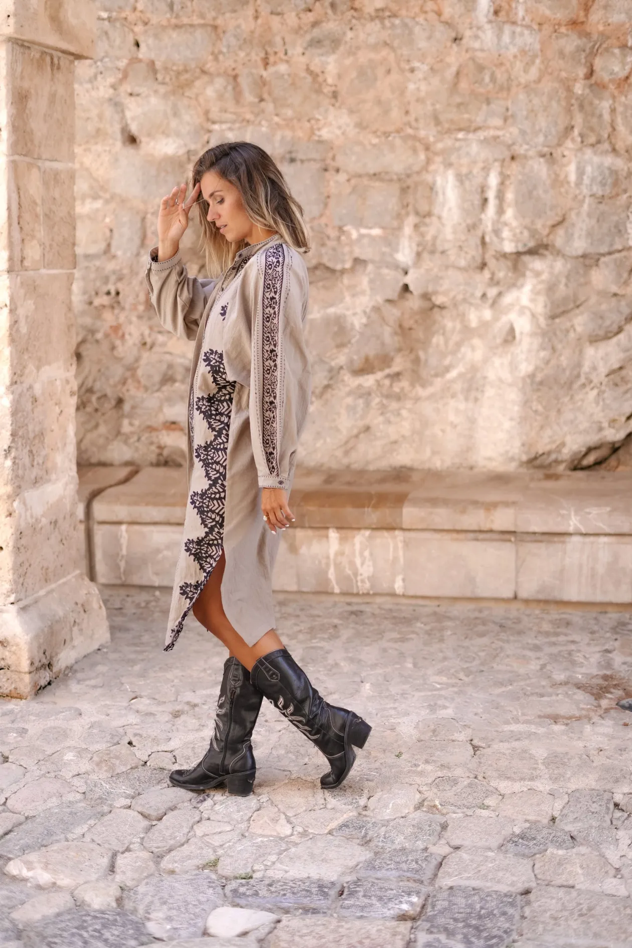 Dress Espanola Light Taupe