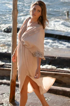 Dress Fly Jersey Sand