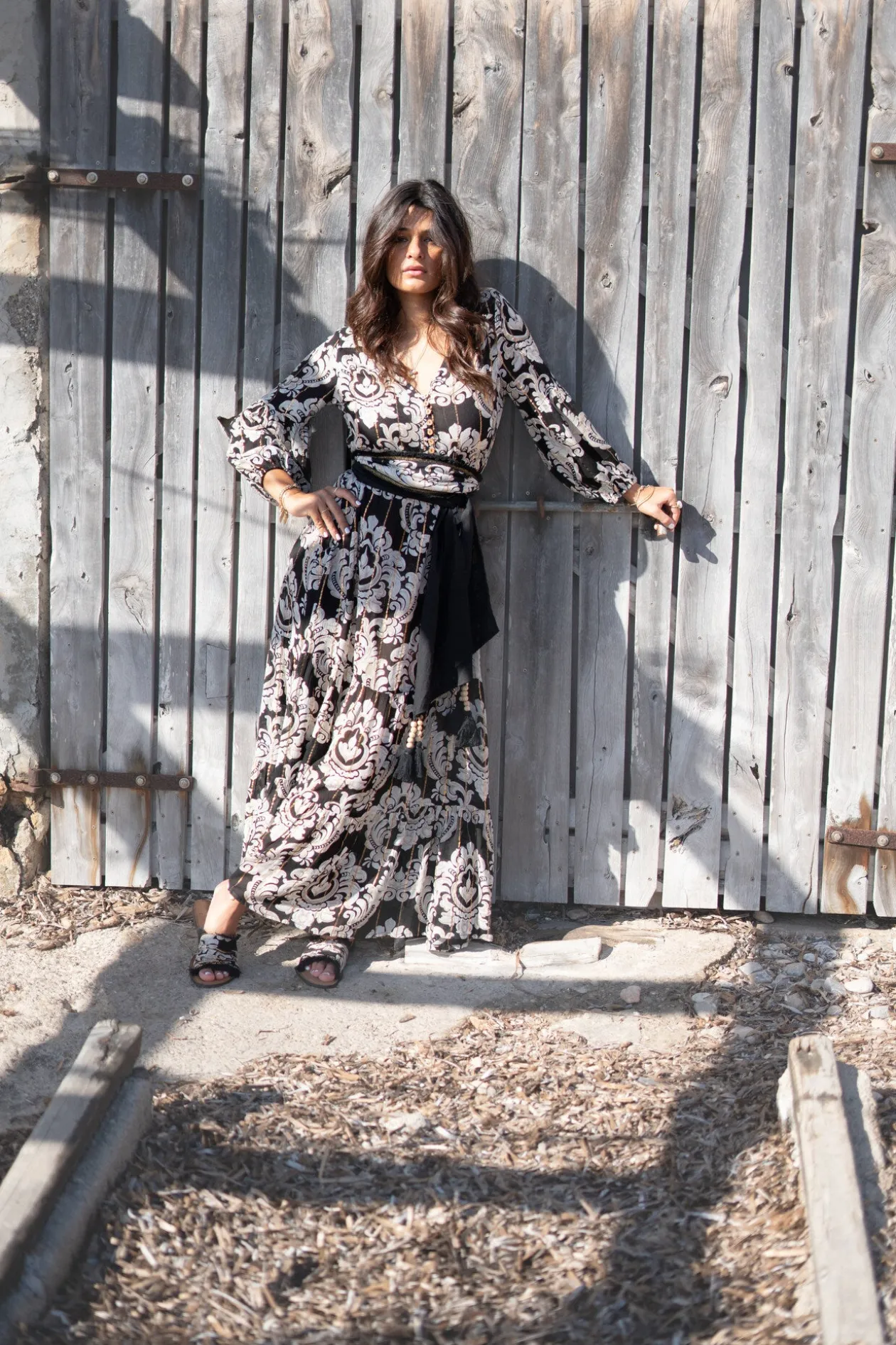 Dress Gloria Baroque Black print