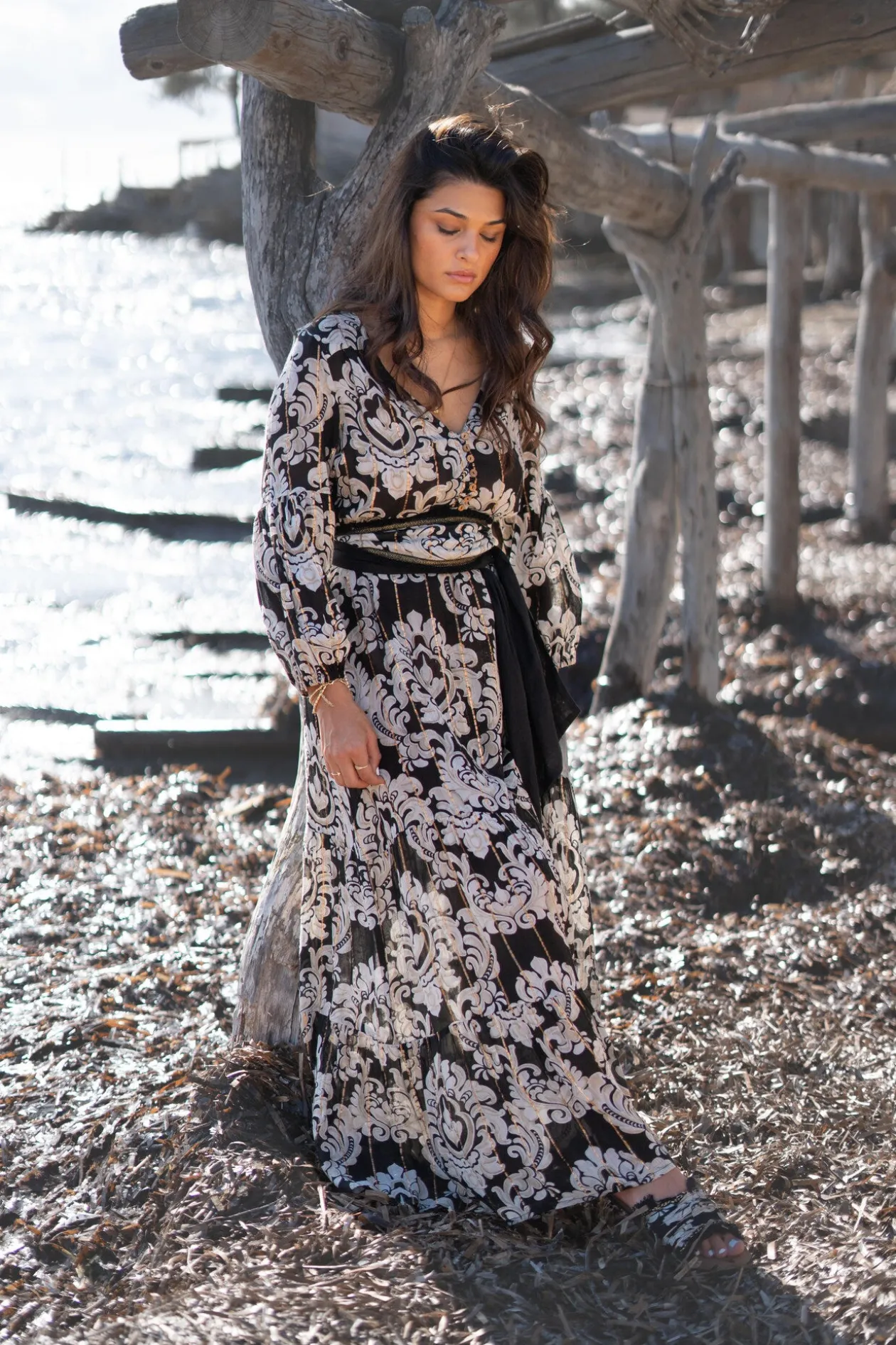 Dress Gloria Baroque Black print