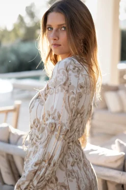 Dress Gloria Baroque White Print