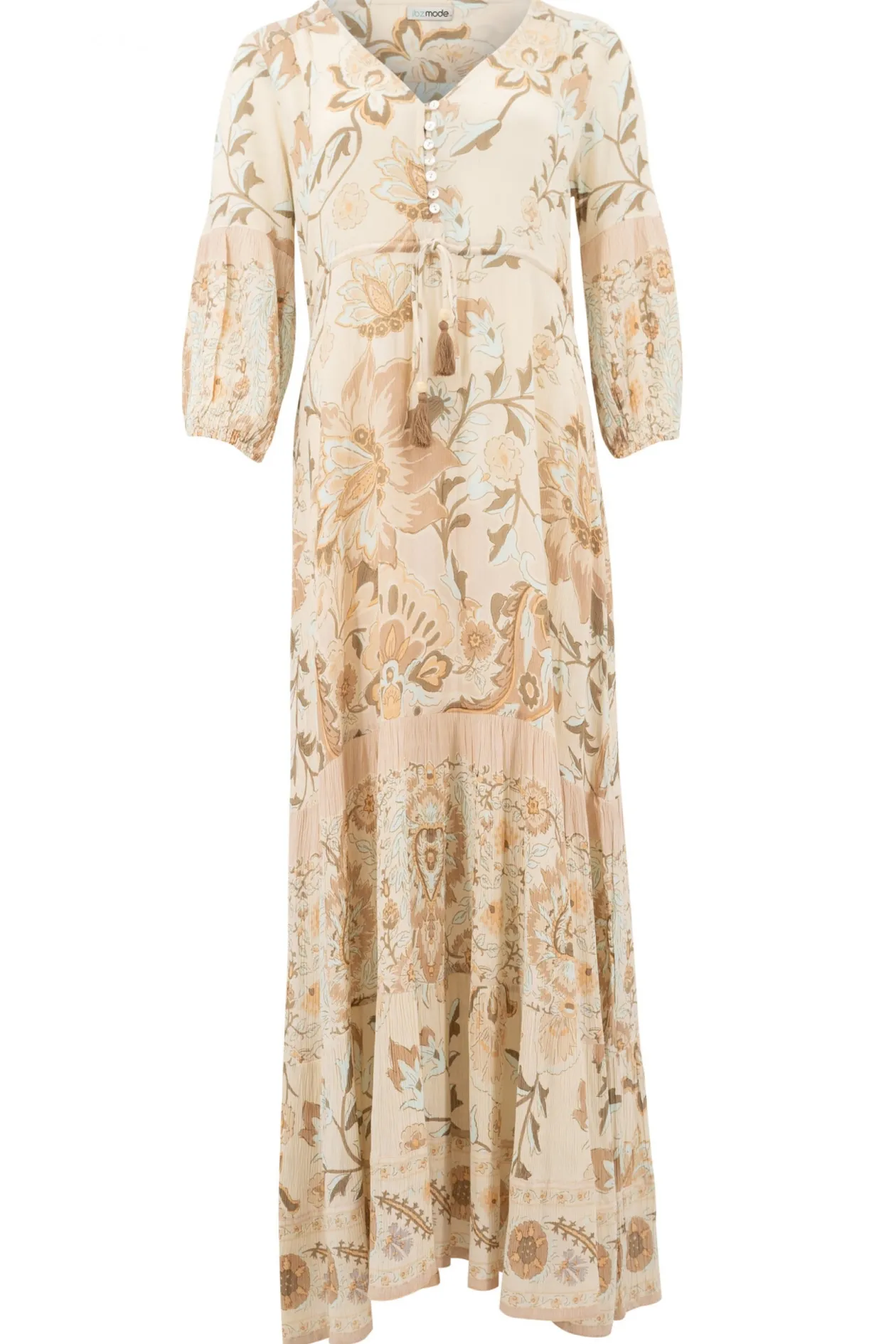 Dress Gloria Flower Natural