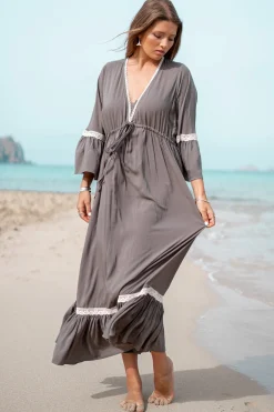 Dress Isabella Crochet Taupe