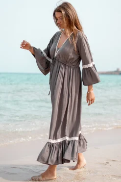 Dress Isabella Crochet Taupe