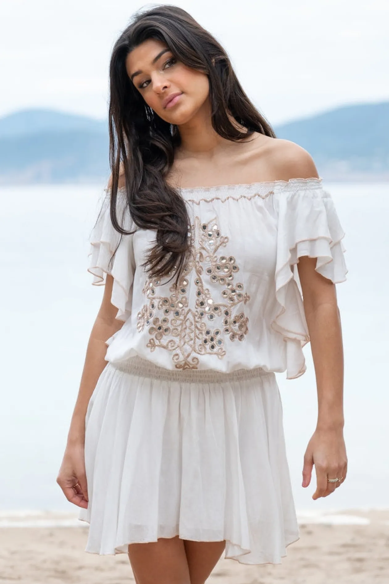 Dress Jairo Mirror White