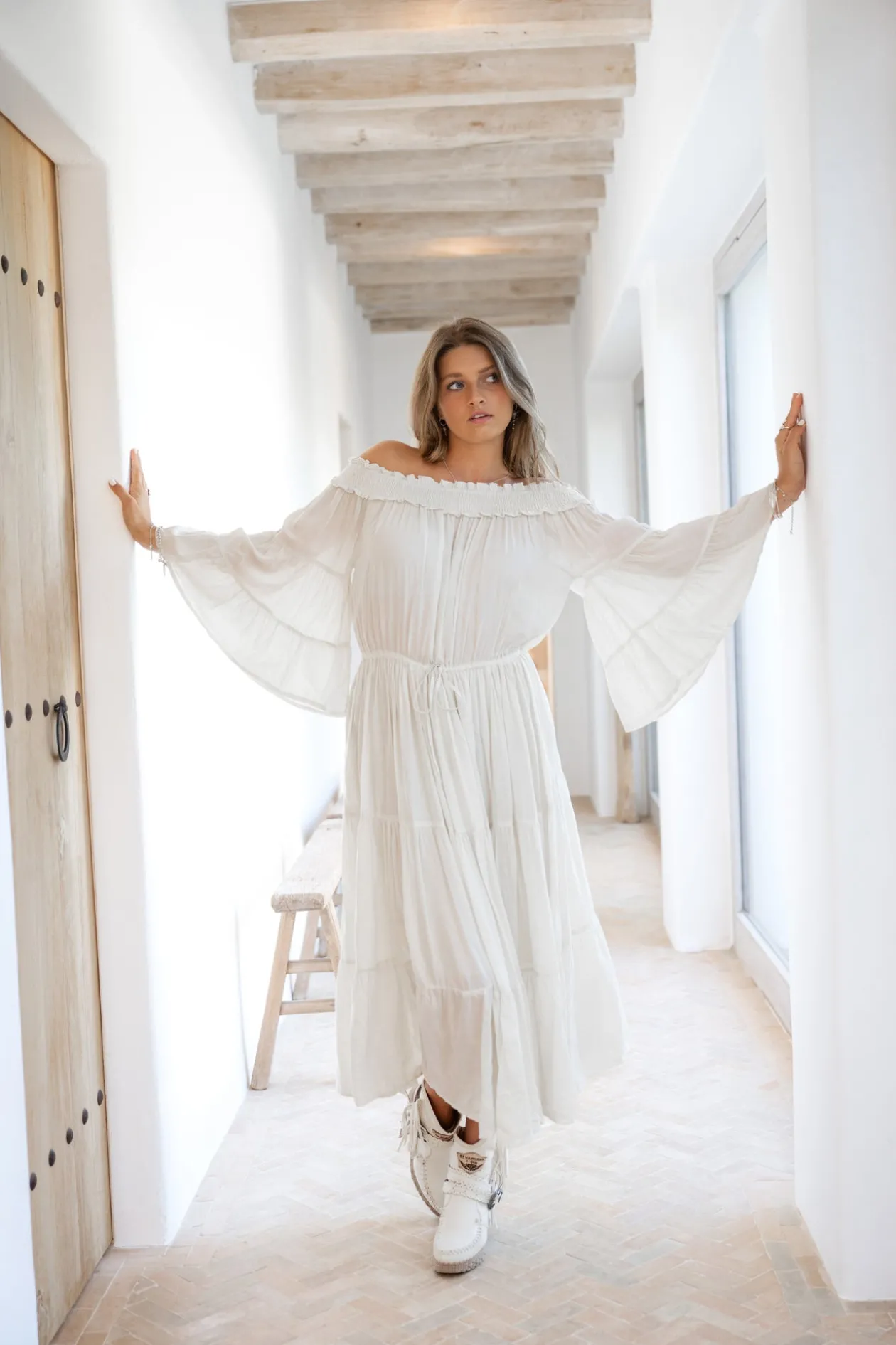 Dress Jamee Boho Ecru