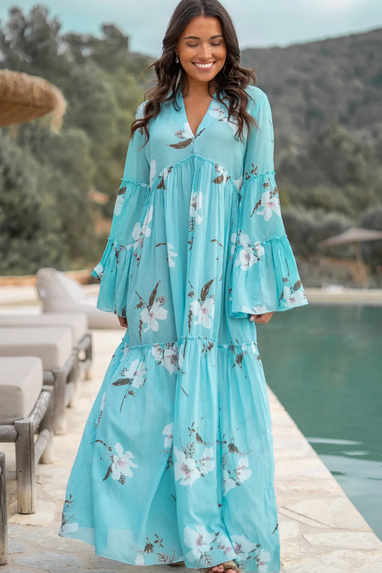 Dress Lucia Bloom Turquoise