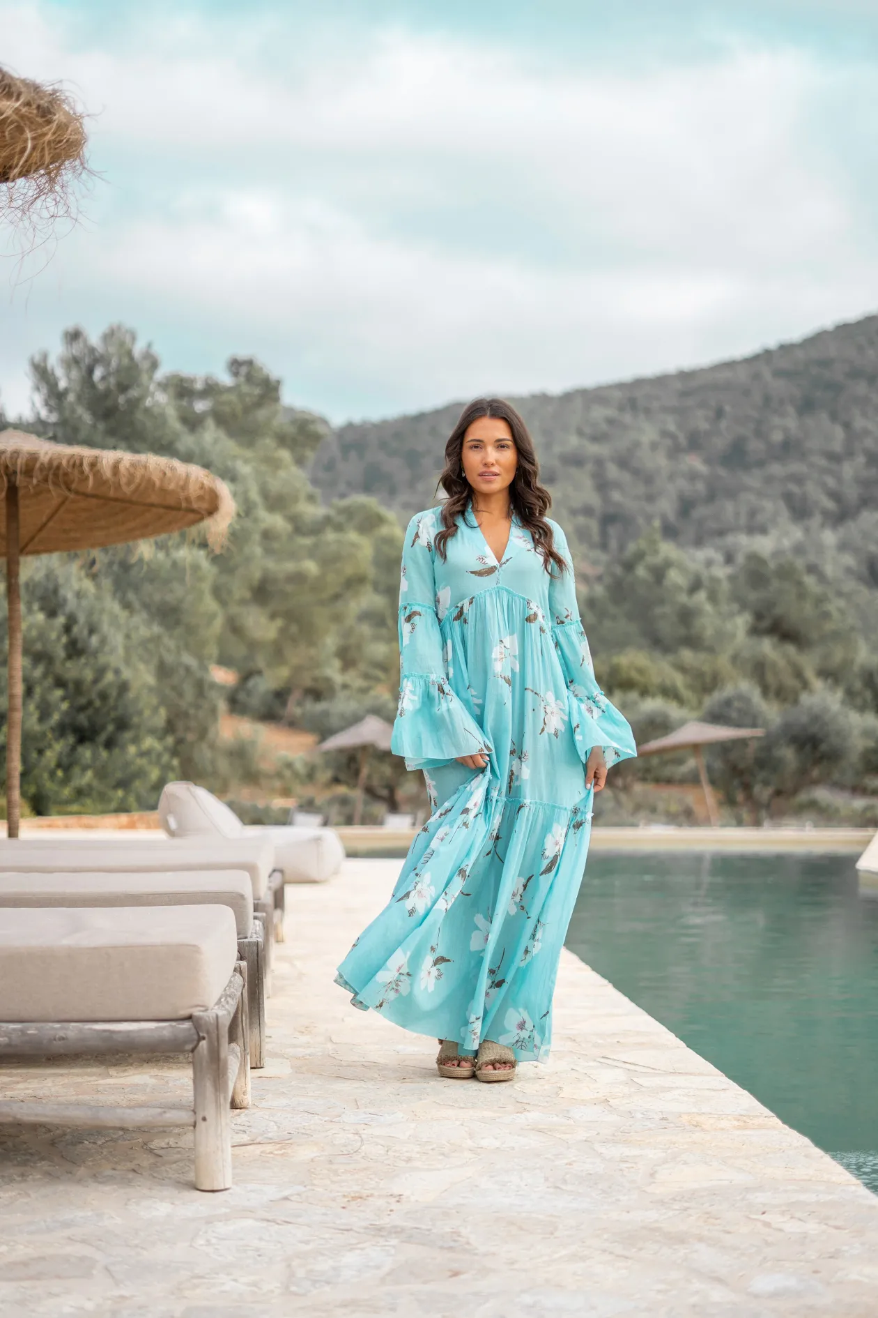Dress Lucia Bloom Turquoise