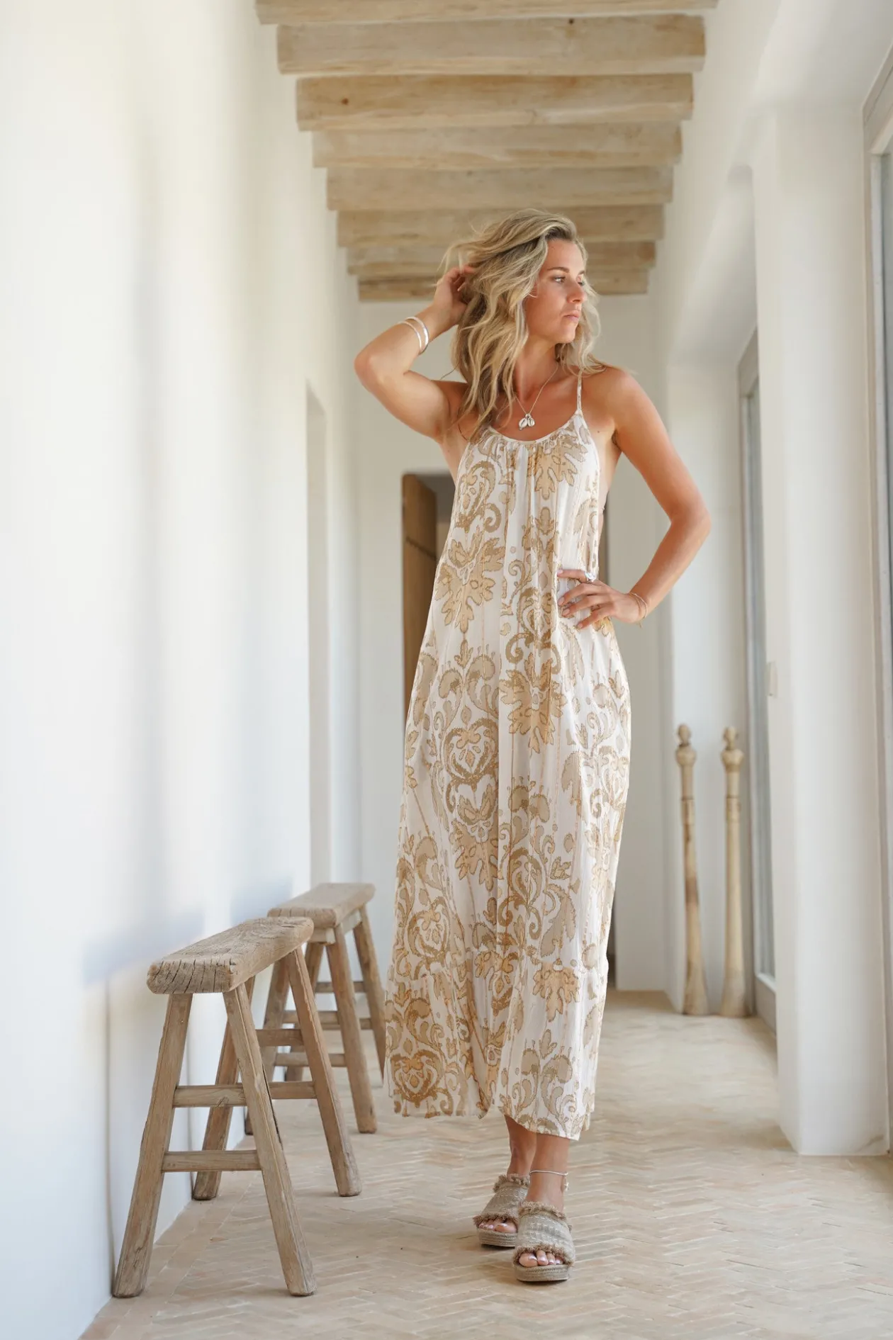 Dress Madia Barok Ivory