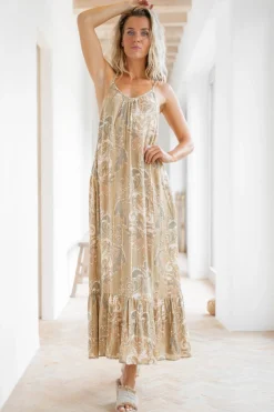 Dress Madia Barok Khaki
