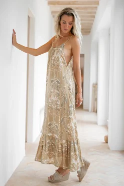 Dress Madia Barok Khaki