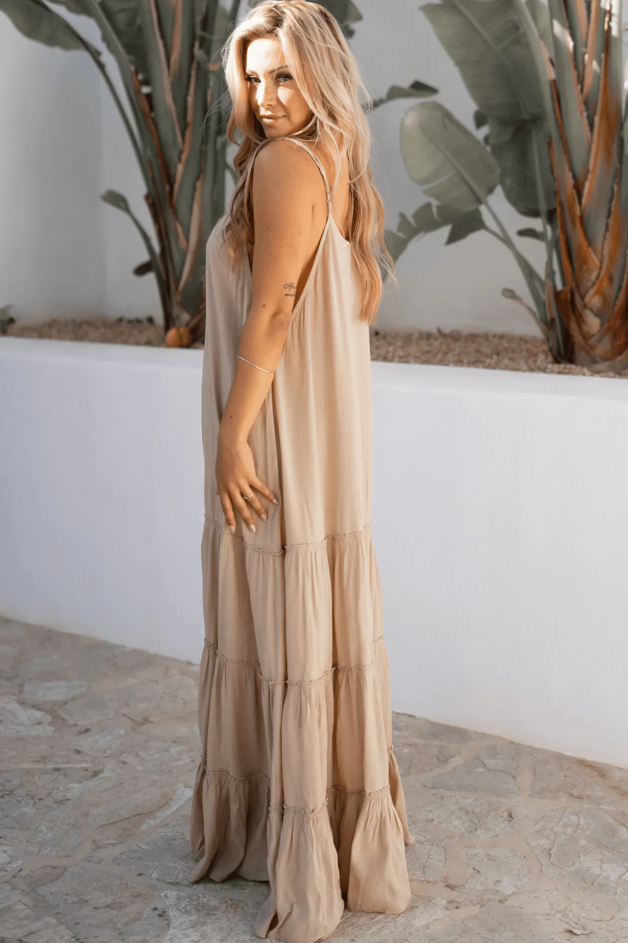 Dress Madia Boho Powder
