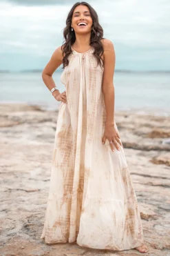 Dress Mina Tie Dye Taupe