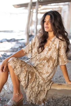 Dress Mio Baroque Taupe