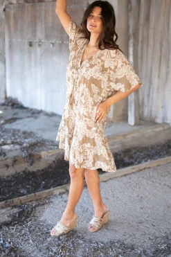 Dress Mio Baroque Taupe