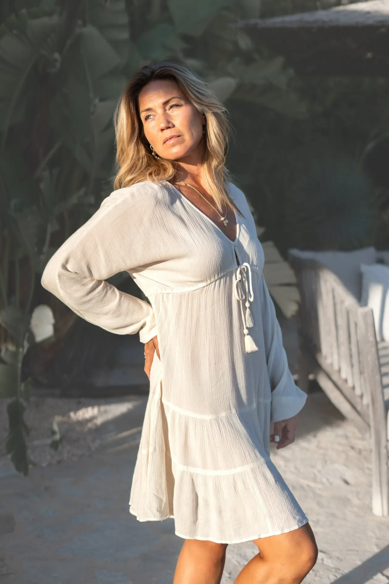 Dress Mio Paisley Ivory