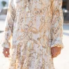 Dress Mio Paisley Sand