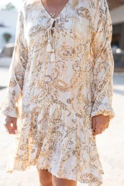 Dress Mio Paisley Sand