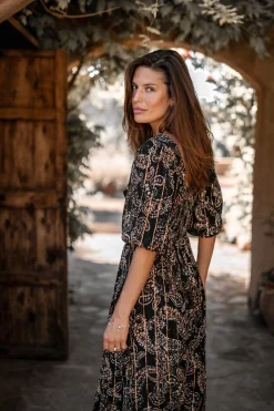 Dress Santi Paisley Black