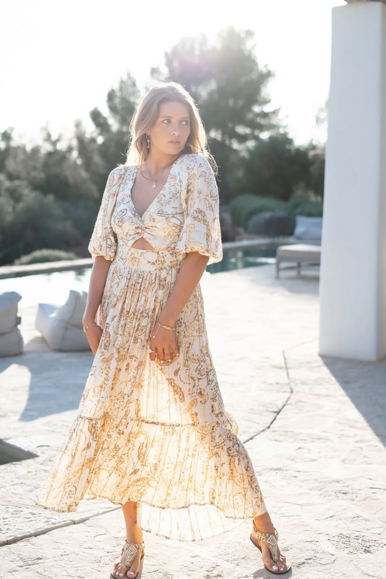 Dress Santi Paisley Sand