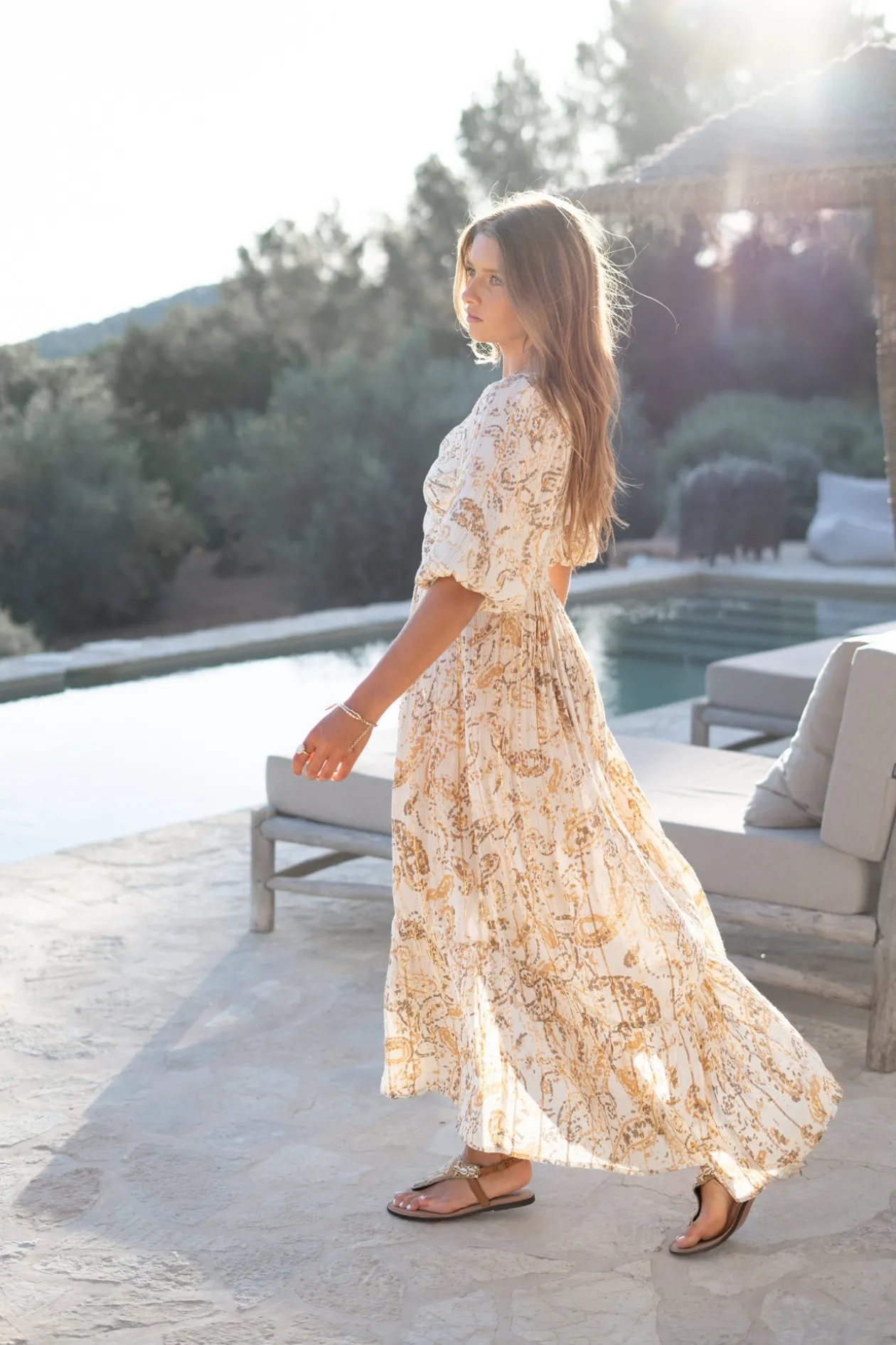Dress Santi Paisley Sand