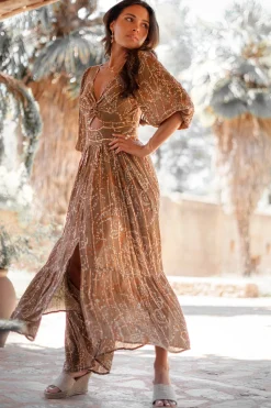 Dress Santi Paisley Taupe