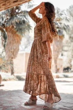 Dress Santi Paisley Taupe