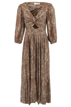 Dress Santi Paisley Taupe