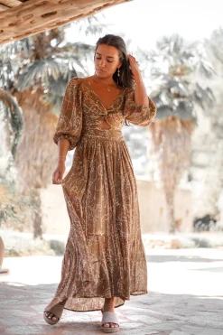 Dress Santi Paisley Taupe