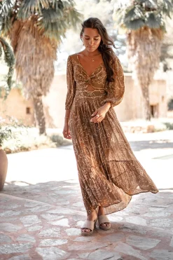 Dress Santi Paisley Taupe